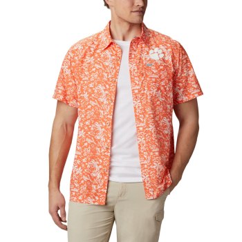 Columbia Muške Košulje - Collegiate PFG Super Slack Tide - Clemson Narančaste | VSLD-08139